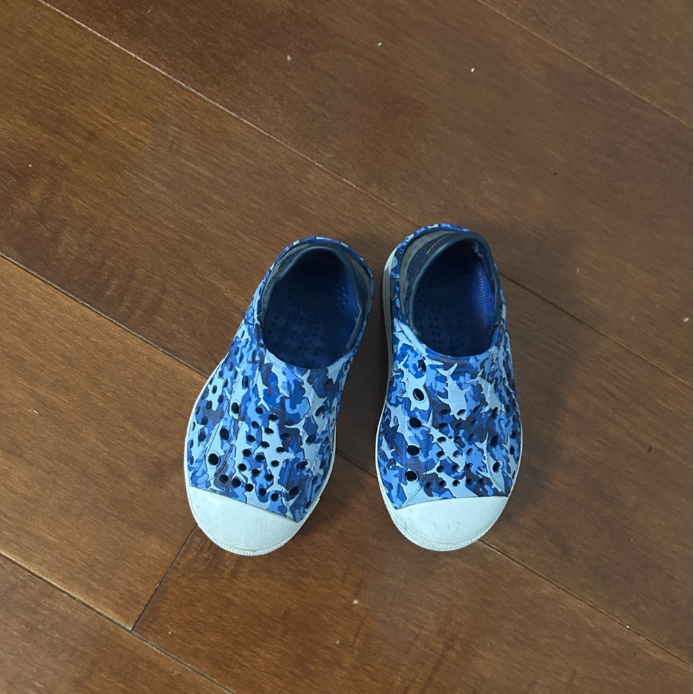 Skechers Blue Camo Slip-On Shoes